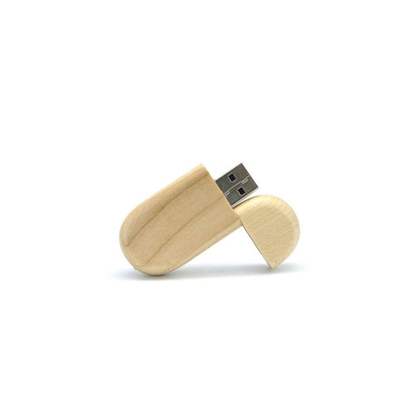 Wood USB Flash Drive with Cap